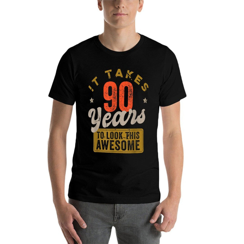 Awesome 90 Year Old - Vintage 90th Birthday  Polyester Blend T-Shirt
