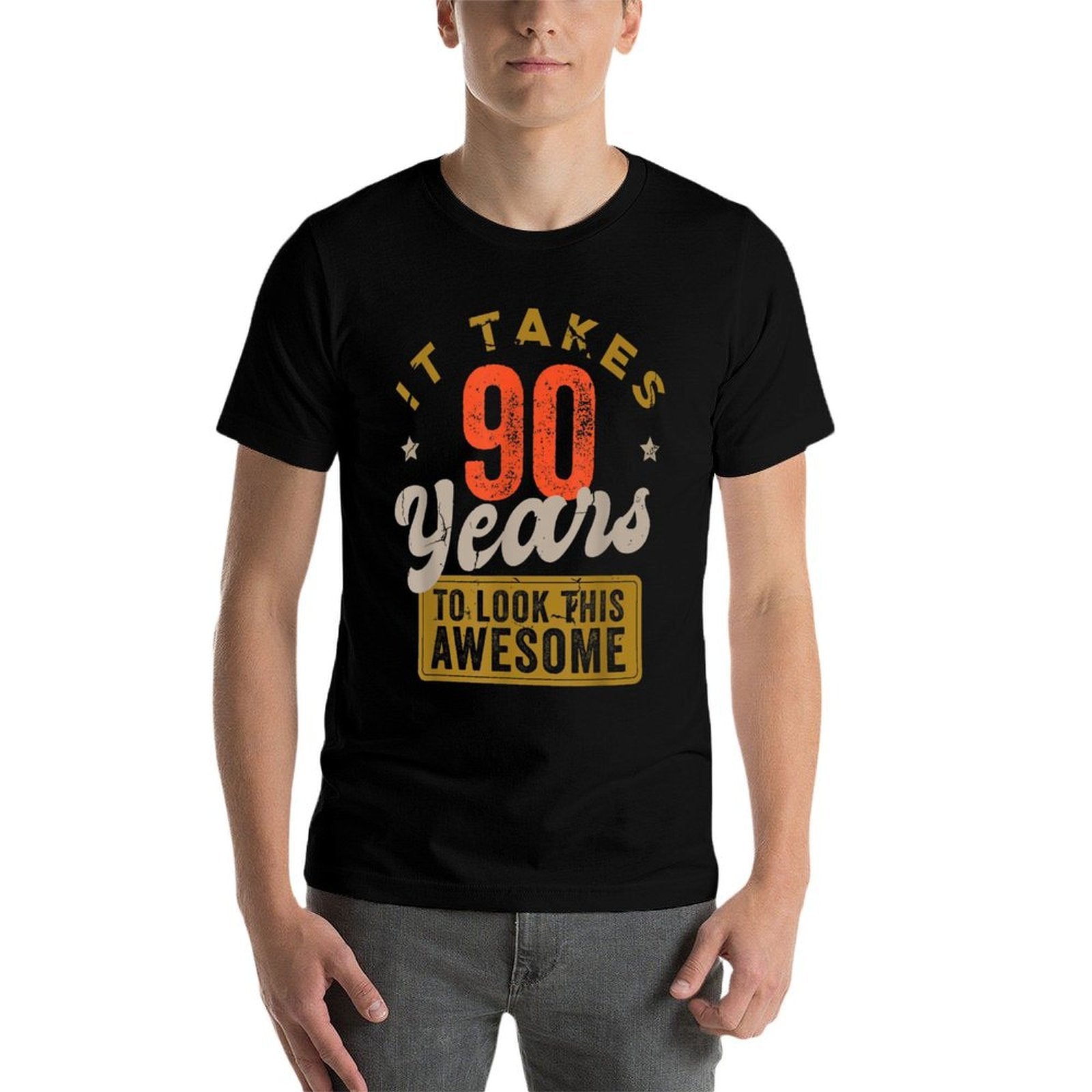 Awesome 90 Year Old - Vintage 90th Birthday  Polyester Blend T-Shirt