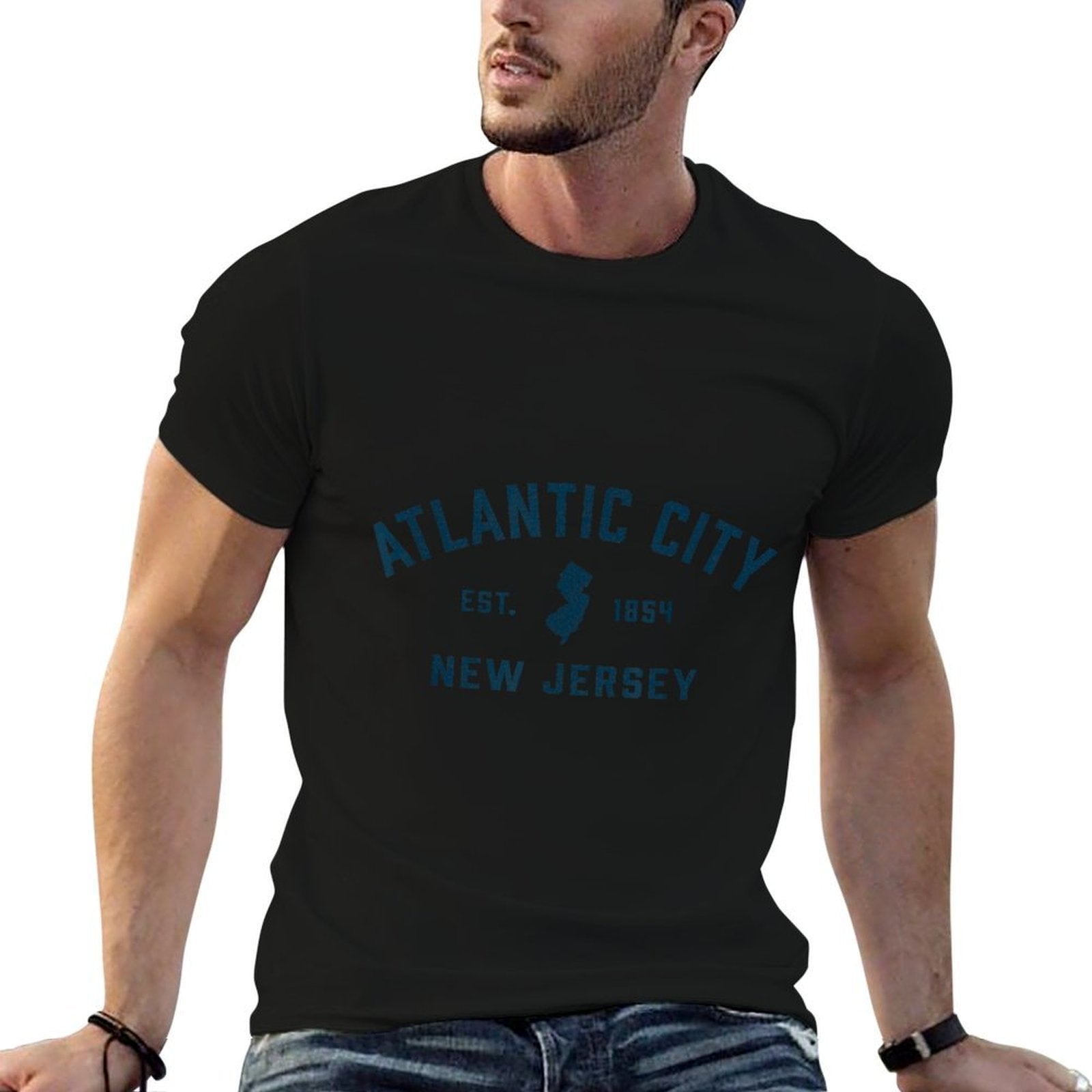 Atlantic City New Jersey Preppy Throwback Retro Souvenir  Classic T-Shirt