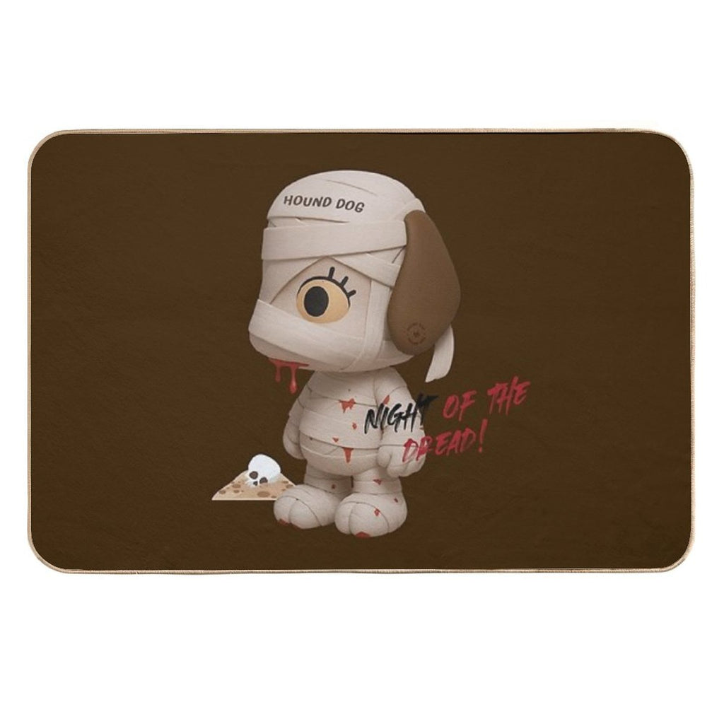 Hound Dog Mummy Zombie 3D  Non-Slip Bath Mat