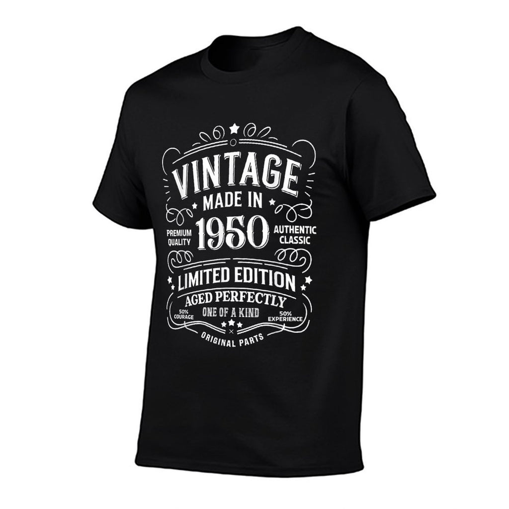 75th Birthday T-shirt 1950 Birthday Gifts For Men Women  Cotton T-Shirt