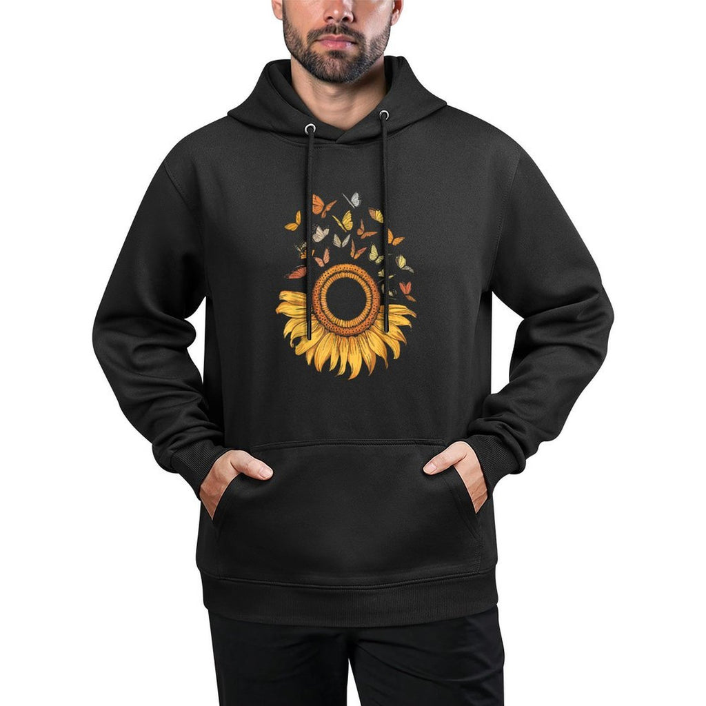 Sunflower Butterfly Versatile Streetwear Hoodie