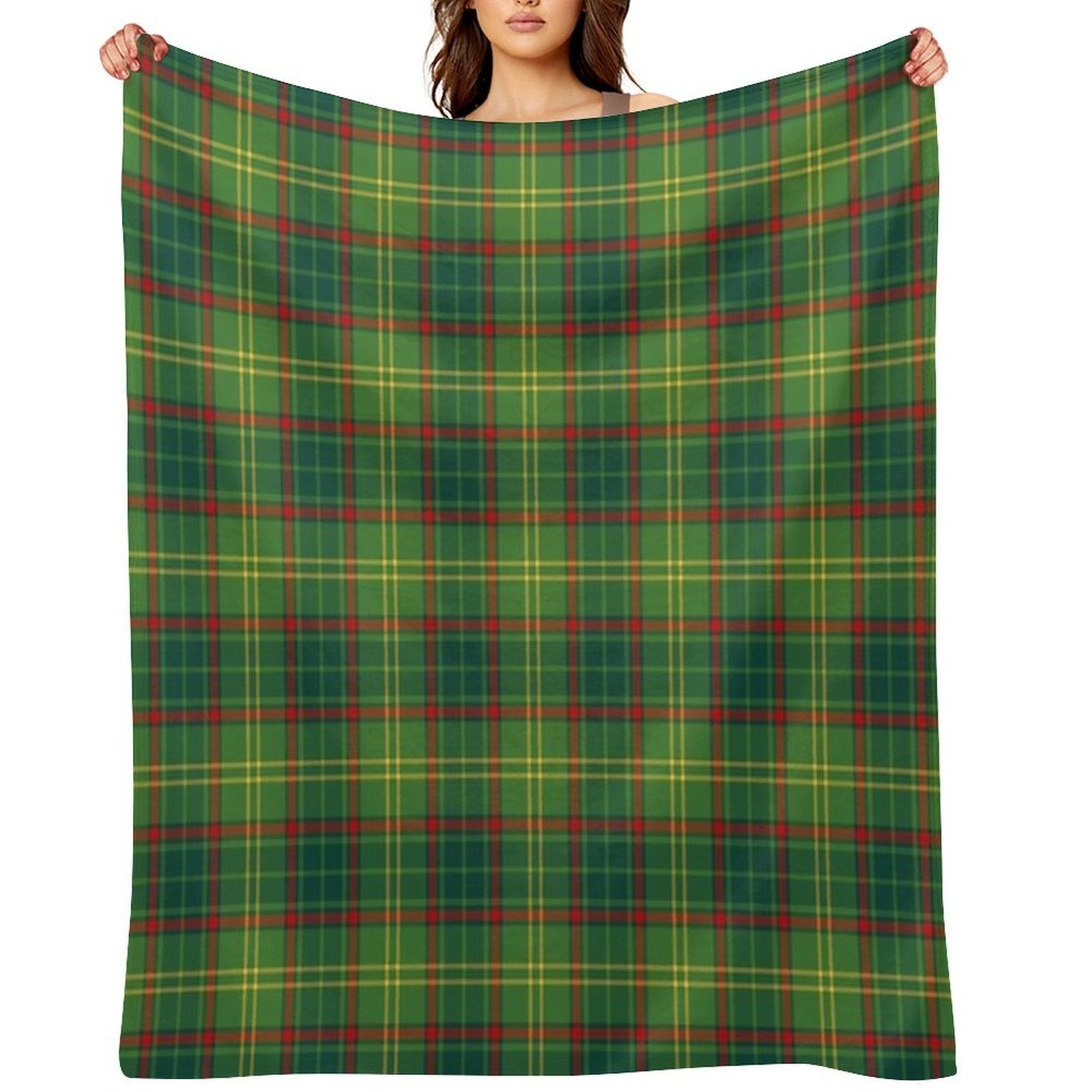 County ARMAGH Tartan  Official Armagh Tartan, Ulster, Ireland Gift-ready Throw Blanket