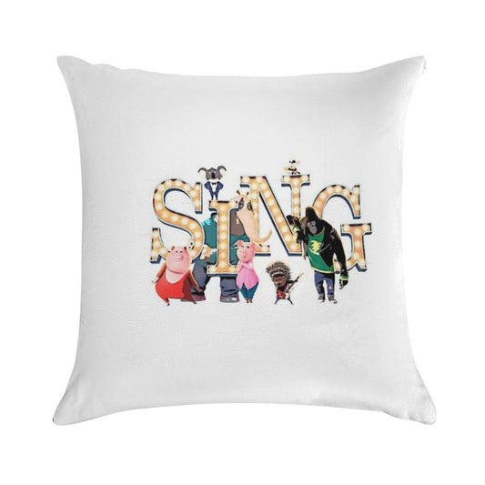 Sing Movie Picture Style Soft Home Decor Throw Pillow