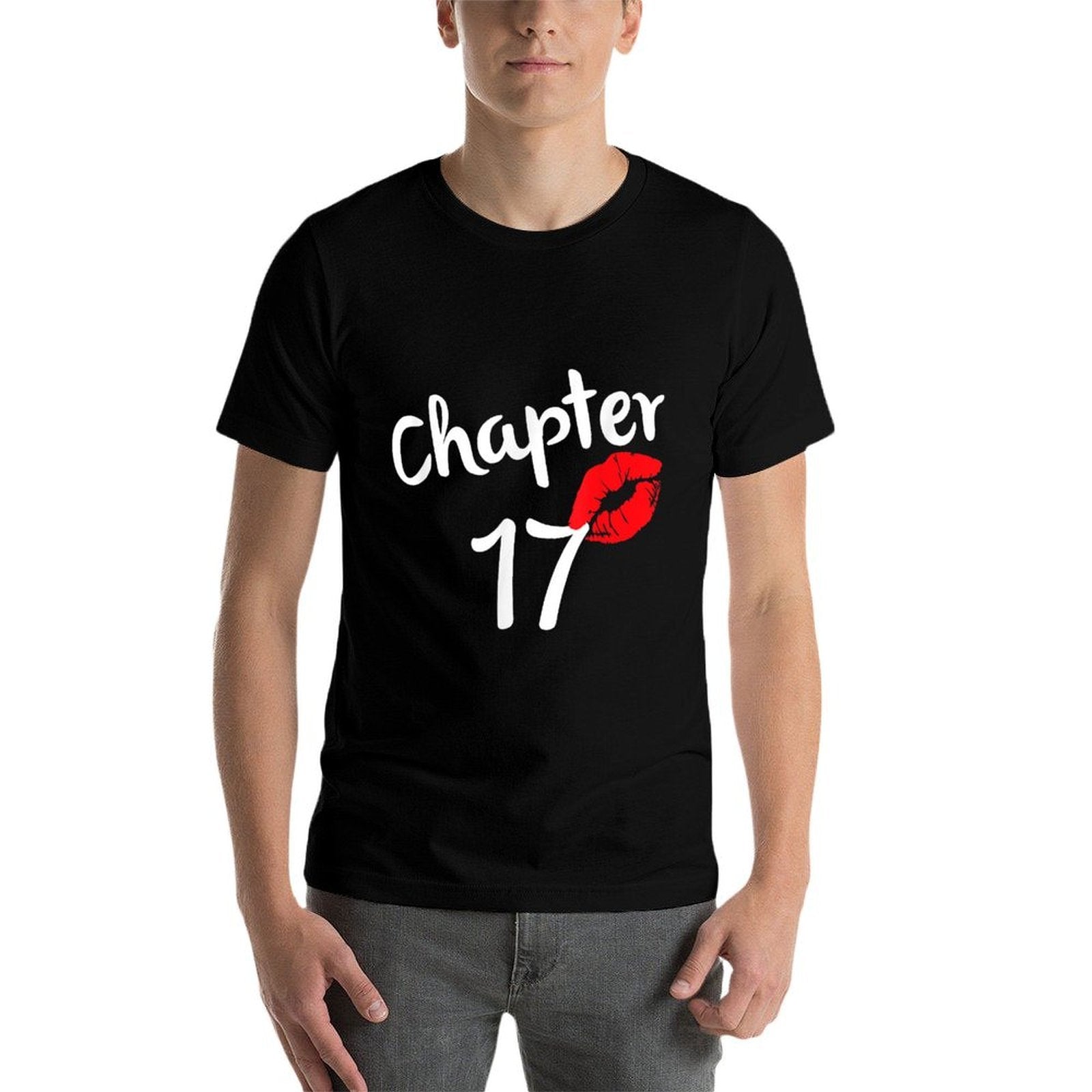 Chapter 17 Years 17th Happy Birthday Lips Girls Born In 2004  Classic T-Shirt