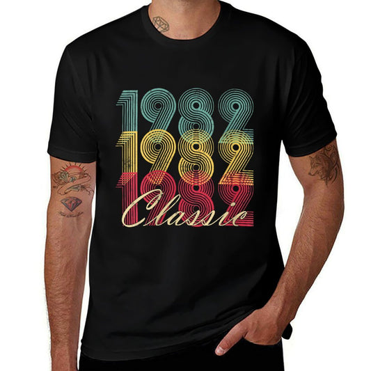 Womens Vintage 1982 40th Birthday Gift Retro 40 Years Old  Odor-resistant T-Shirt
