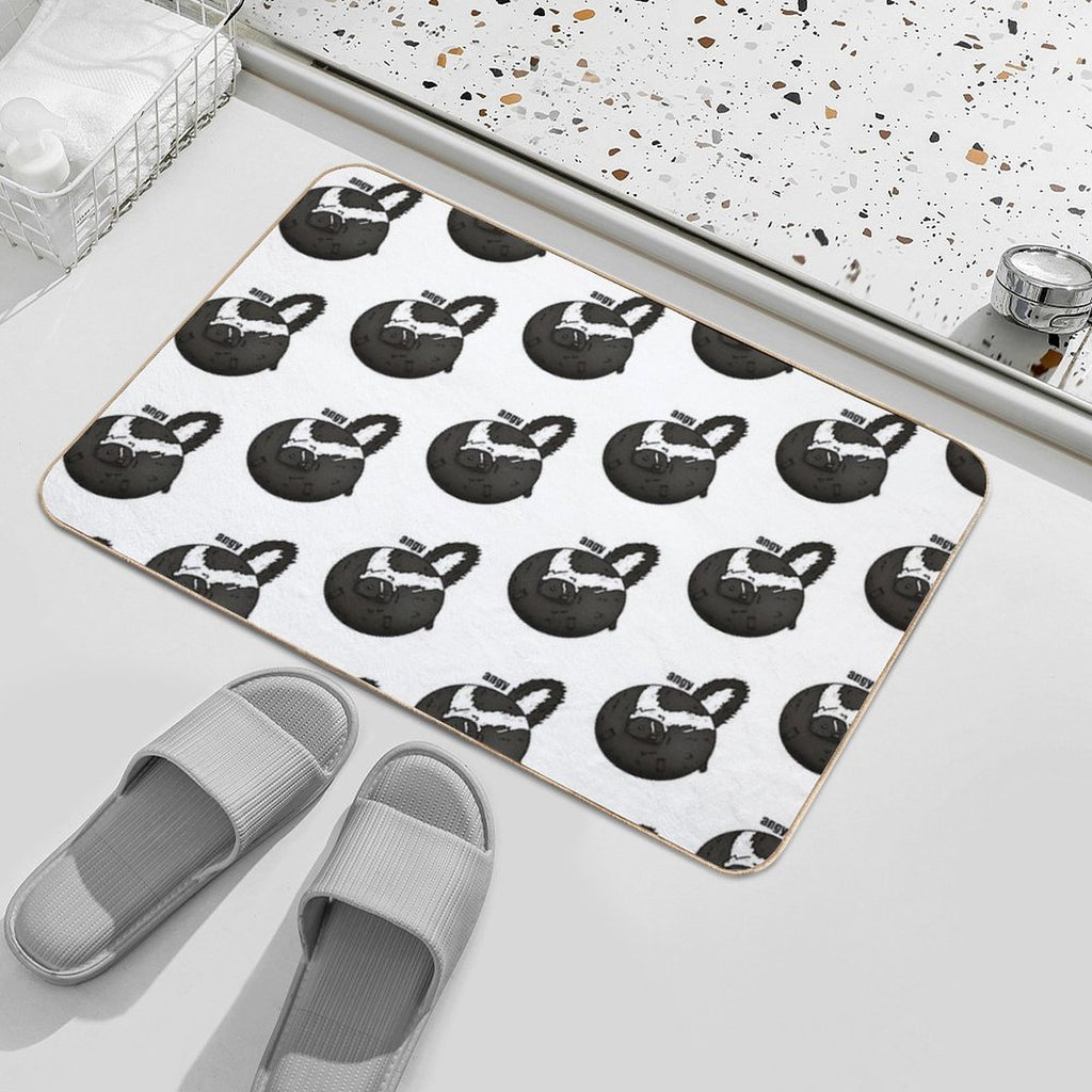 Fat Angy Skunk Durable Bath Mat