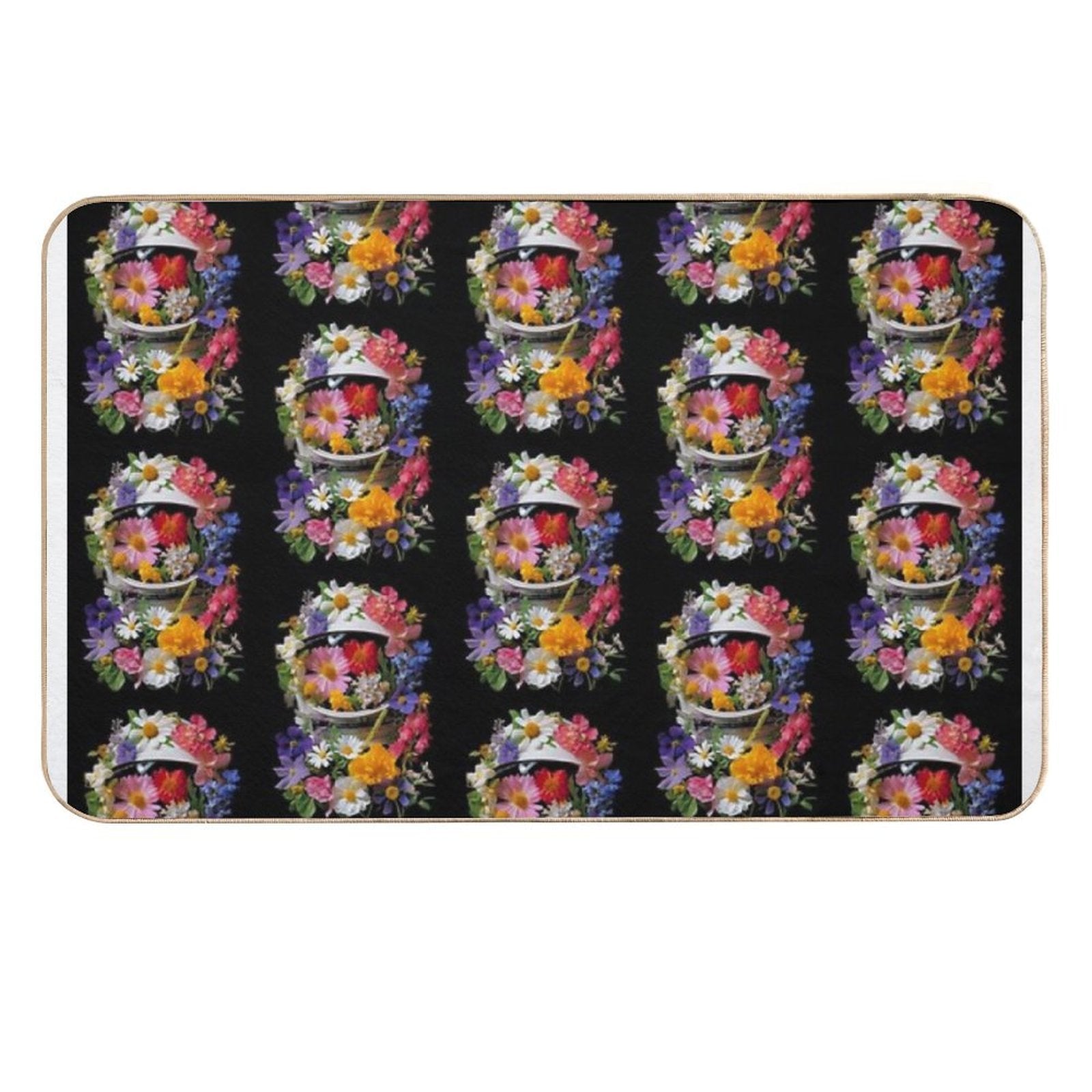 Cosmic Bloom  Fade-Resistant Bath Mat