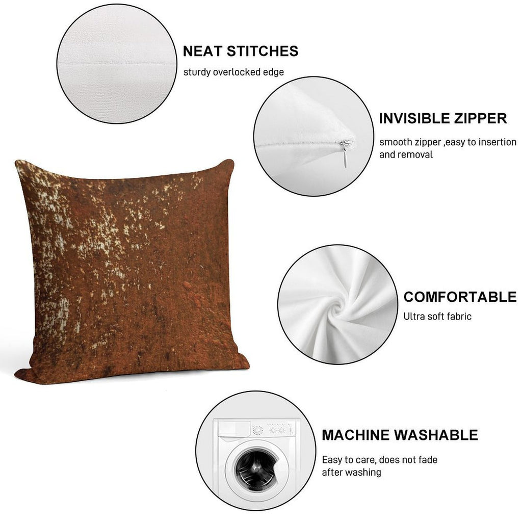 Rust 3 Soft Anti-Pilling Throw Pillow