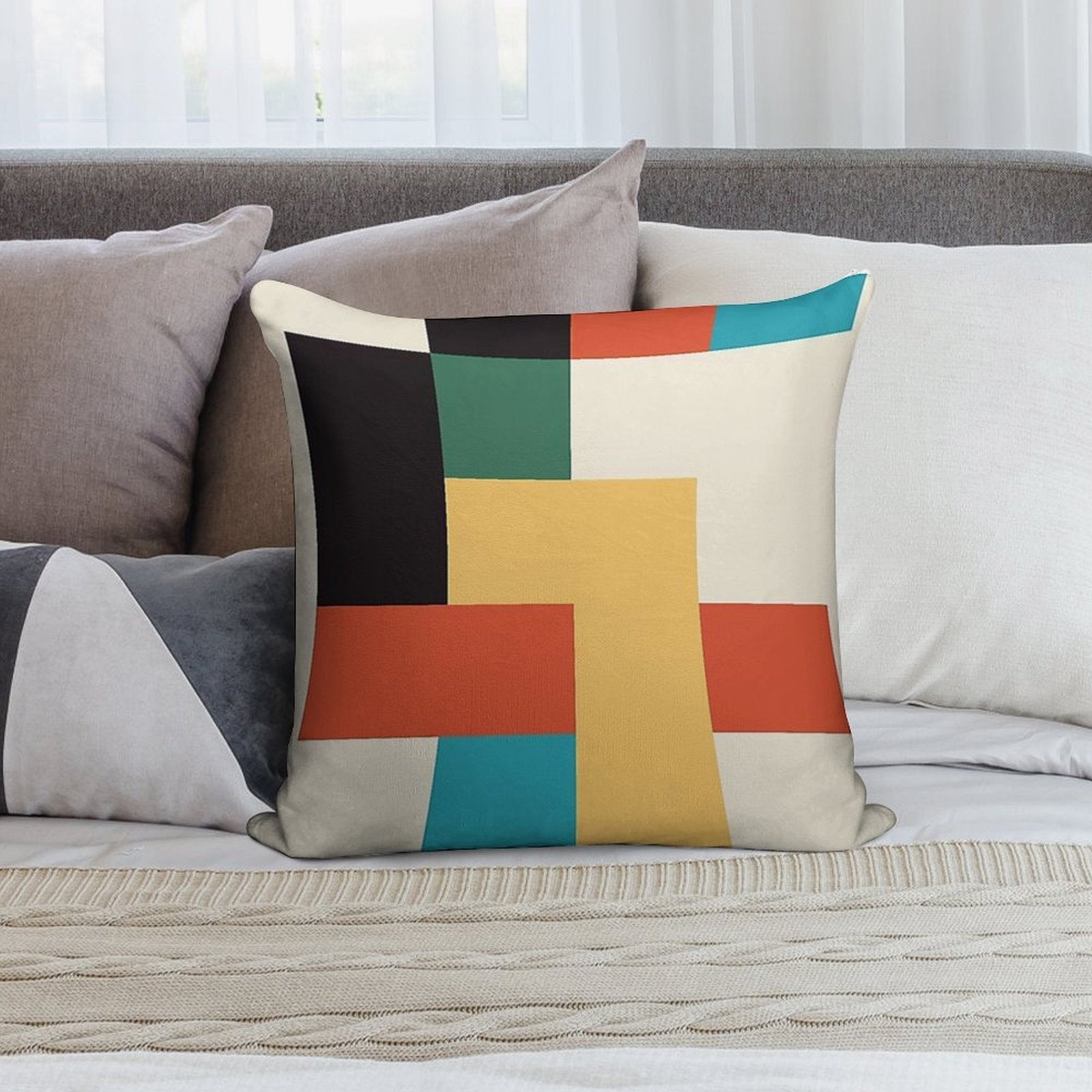 Bauhaus 1923 Soft Gift Ready Throw Pillow