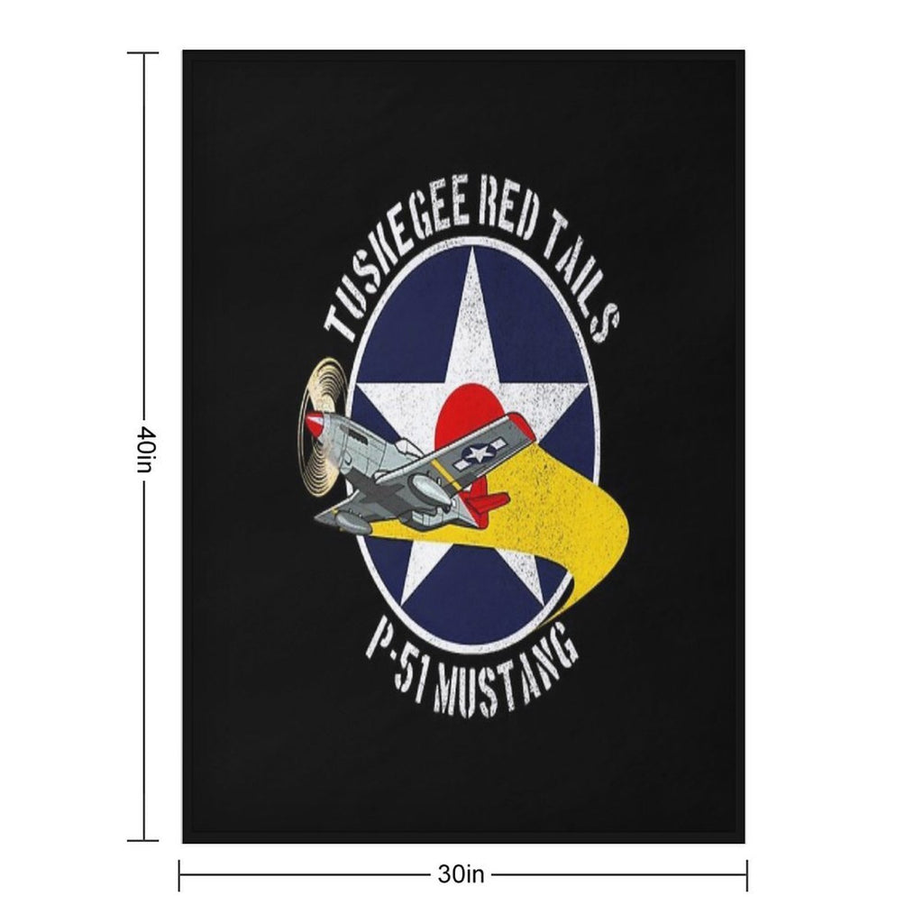 Tuskegee Red Tails - Tuskegee Airmen Durable Throw Blanket