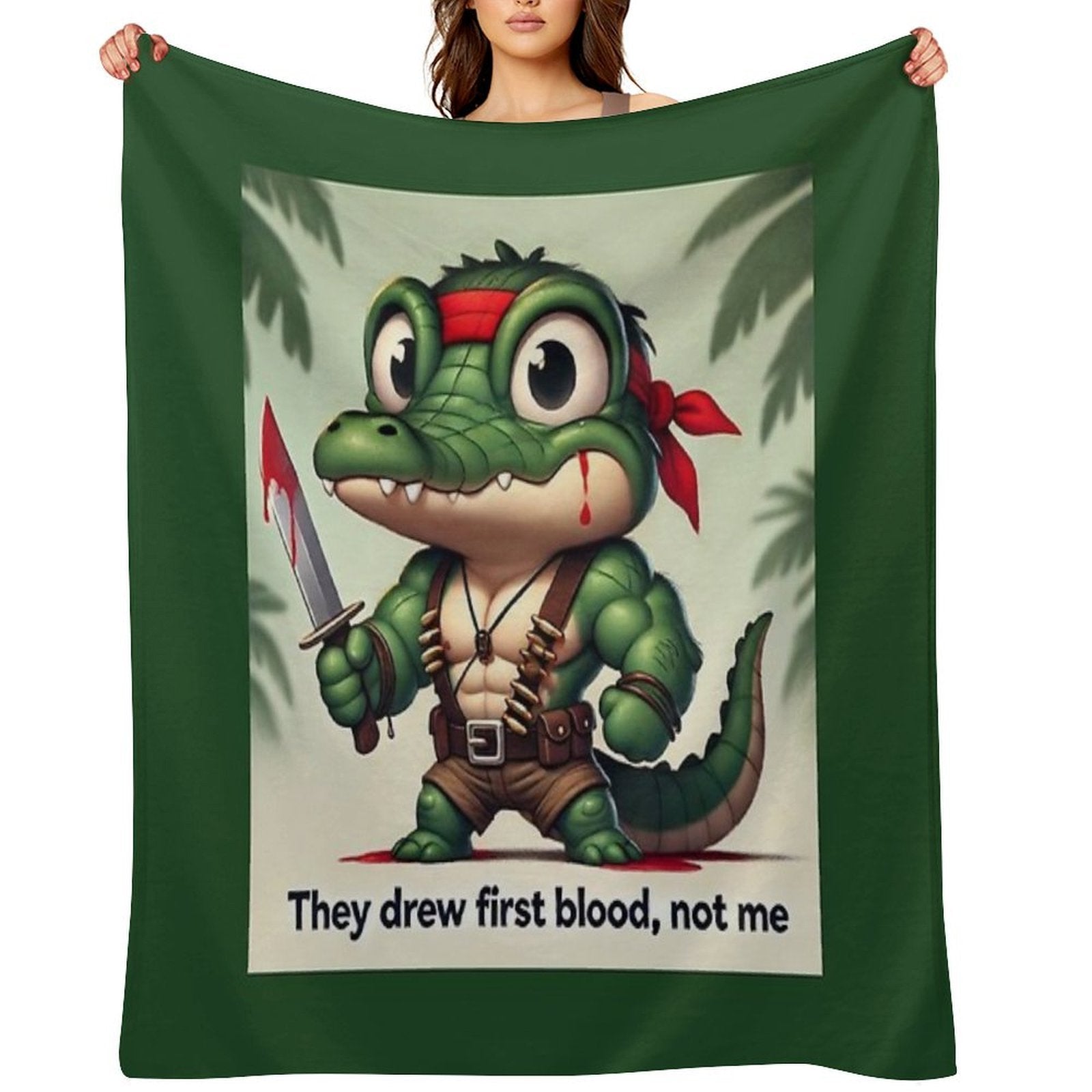 They Drew First Blood, Not Me Gift-ready Throw Blanket