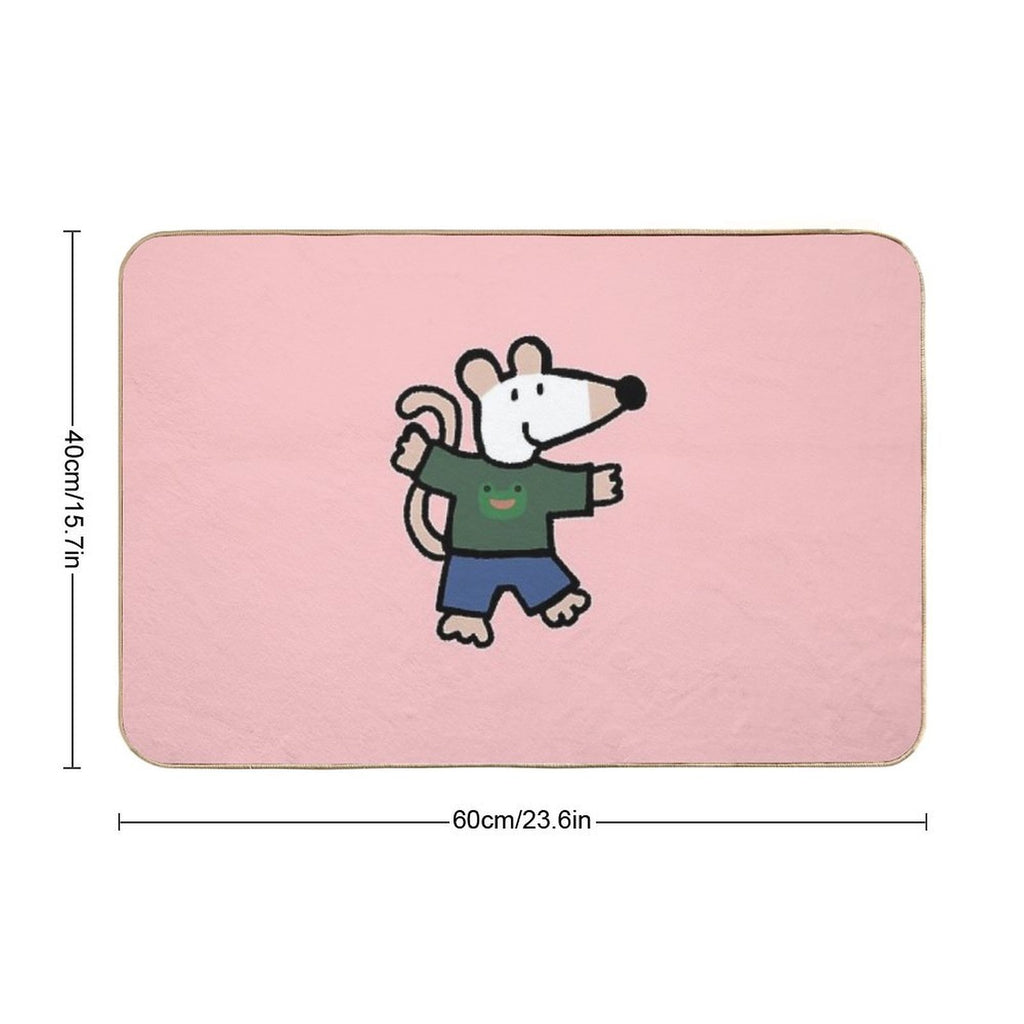 Mousey Mouse  Fade-Resistant Bath Mat
