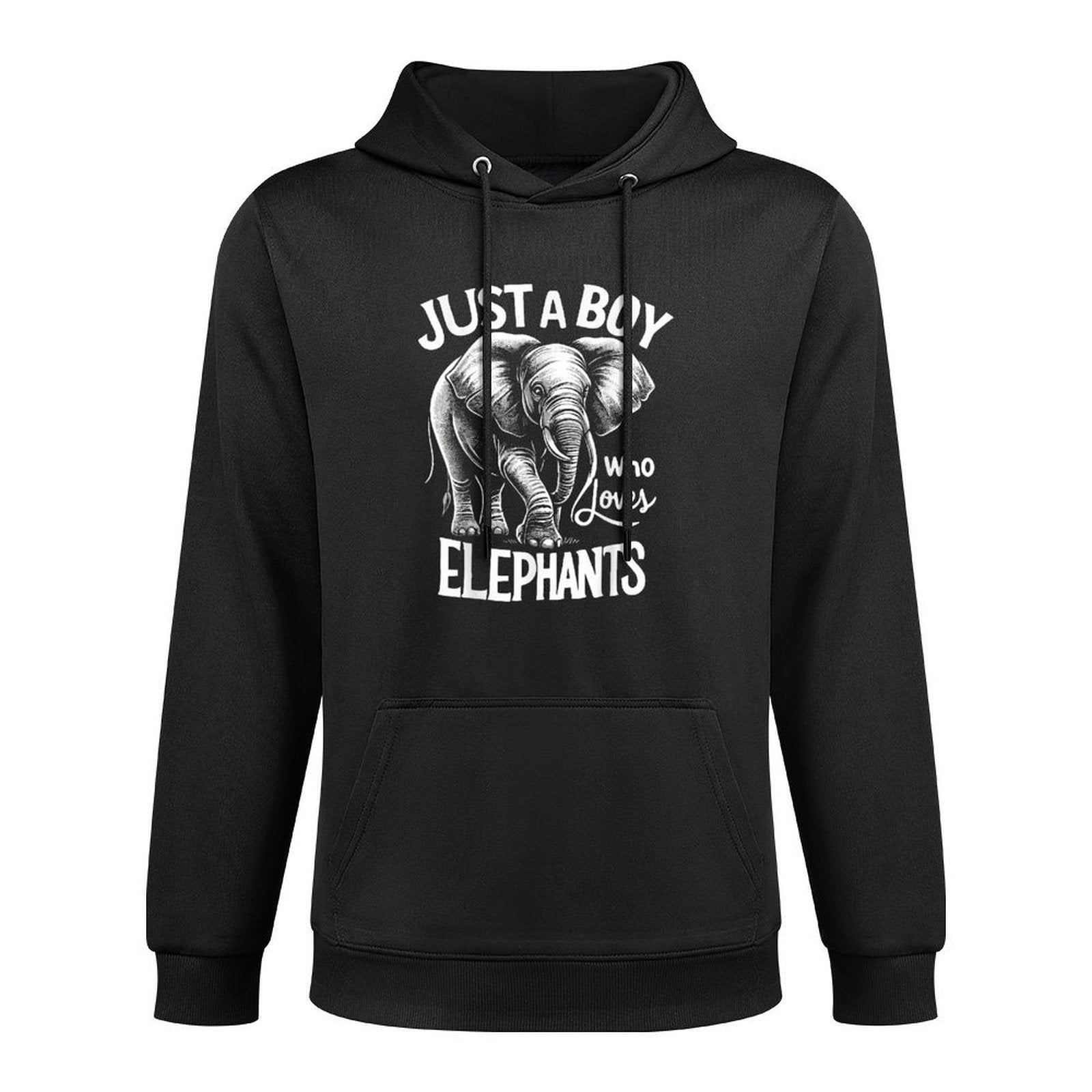 Elephant Just A Boy Who Loves Elephants Moisture-Wicking Hoodie