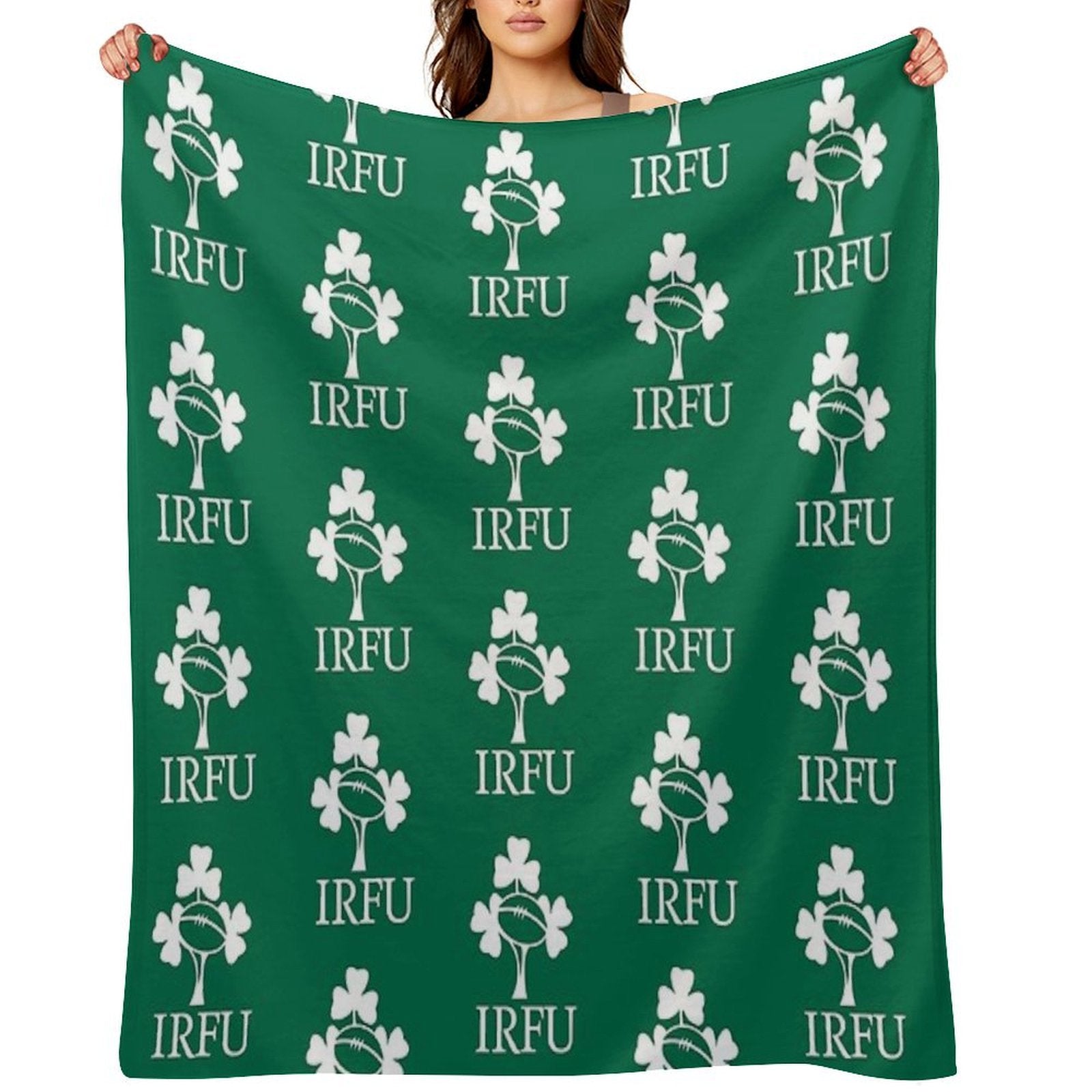 IRELAND RUGBY UNION-IRFU Lightweight Throw Blanket
