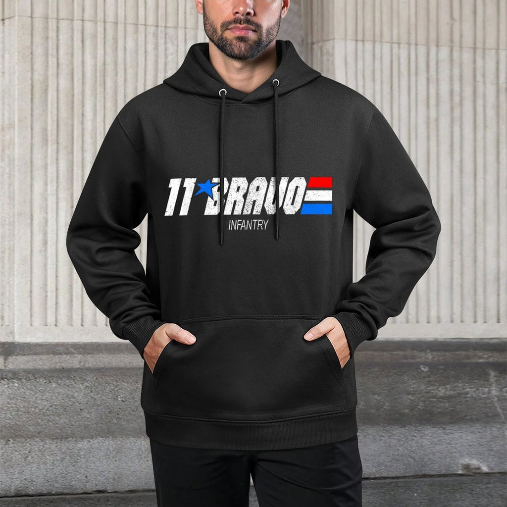 11-Bravo Infantry Vintage MOS Machine Washable Hoodie
