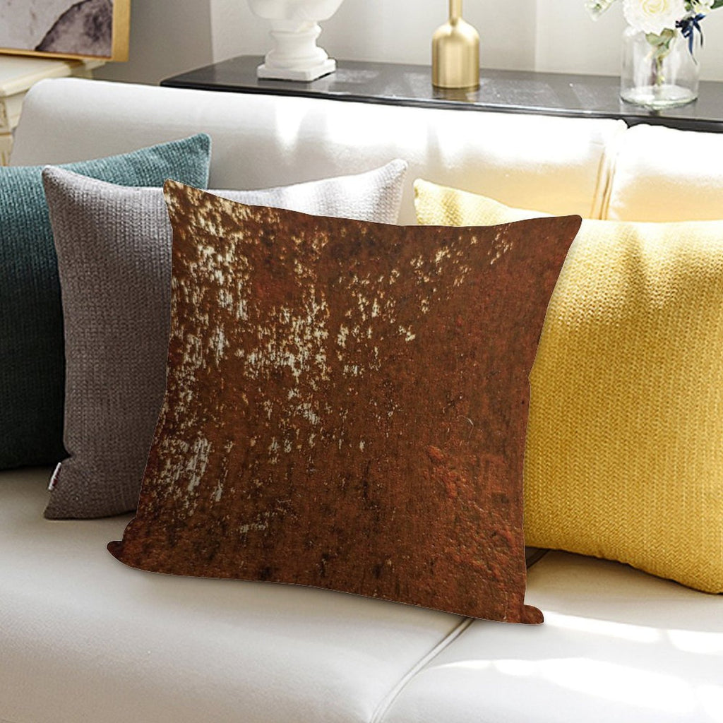 Rust 3 Soft Anti-Pilling Throw Pillow