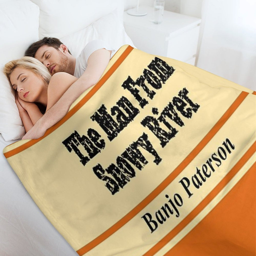 The Man From Snowy River Retro Book Cover Anti-pilling Throw Blanket