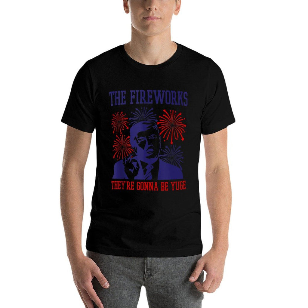 Funny Trump Quote Fireworks 4th Of July  Moisture-wicking T-Shirt