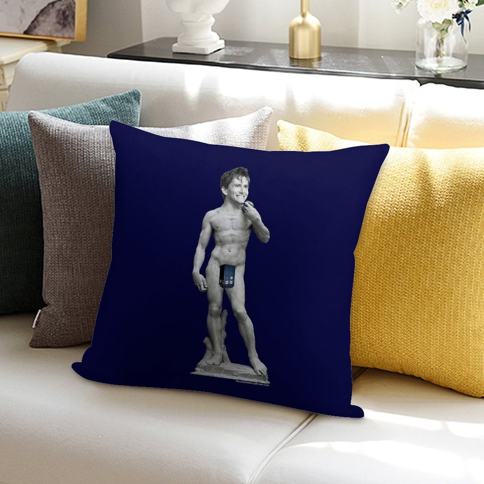 The David... Tennant Soft Warmth Comfort Throw Pillow