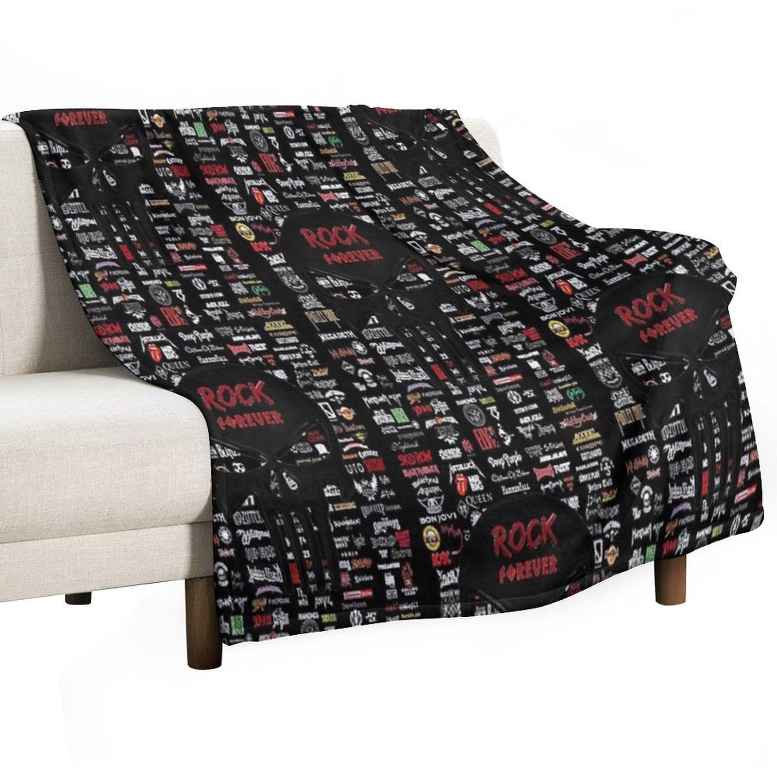 Rock Forever Quick-dry Throw Blanket
