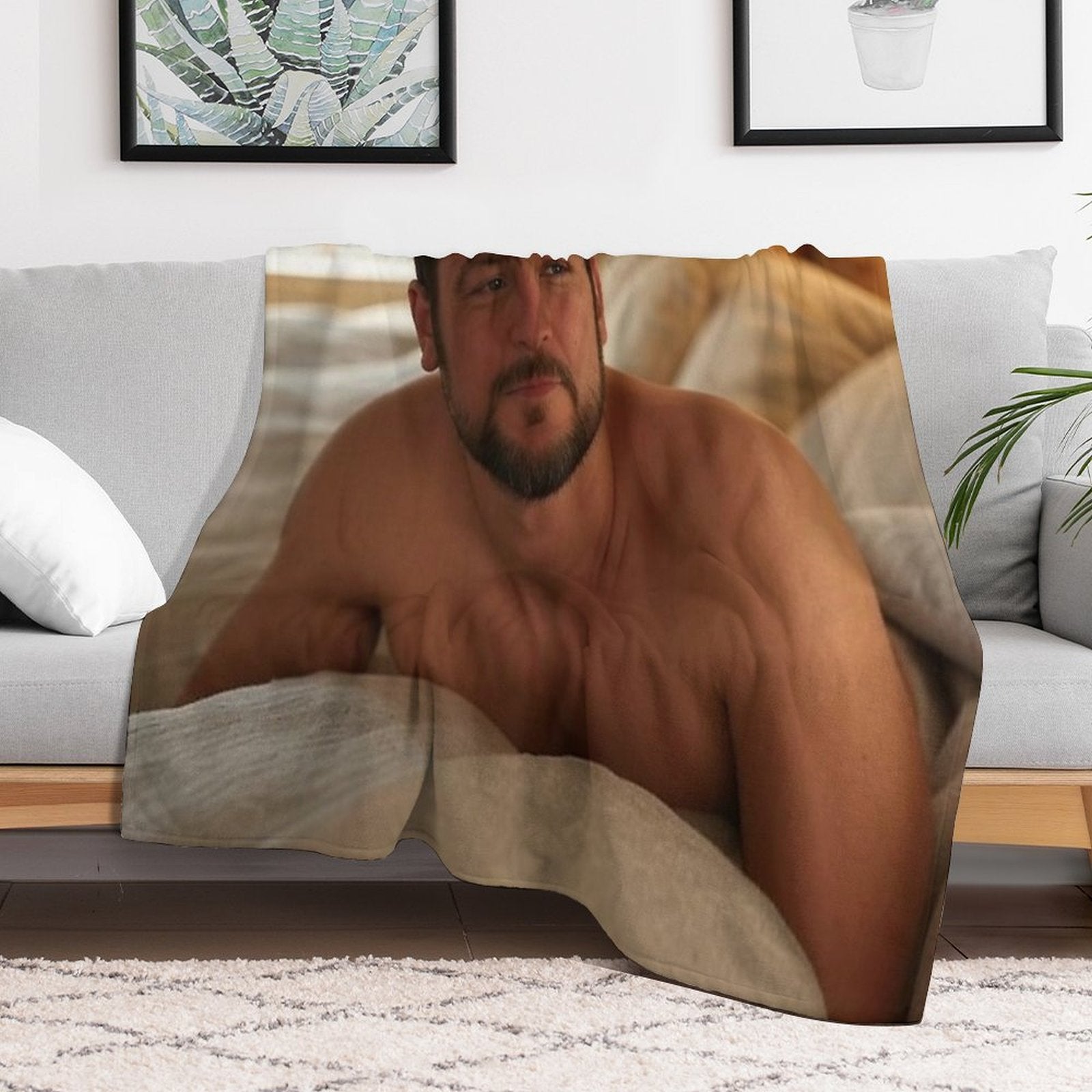 Tyler Hynes Machine-washable Throw Blanket