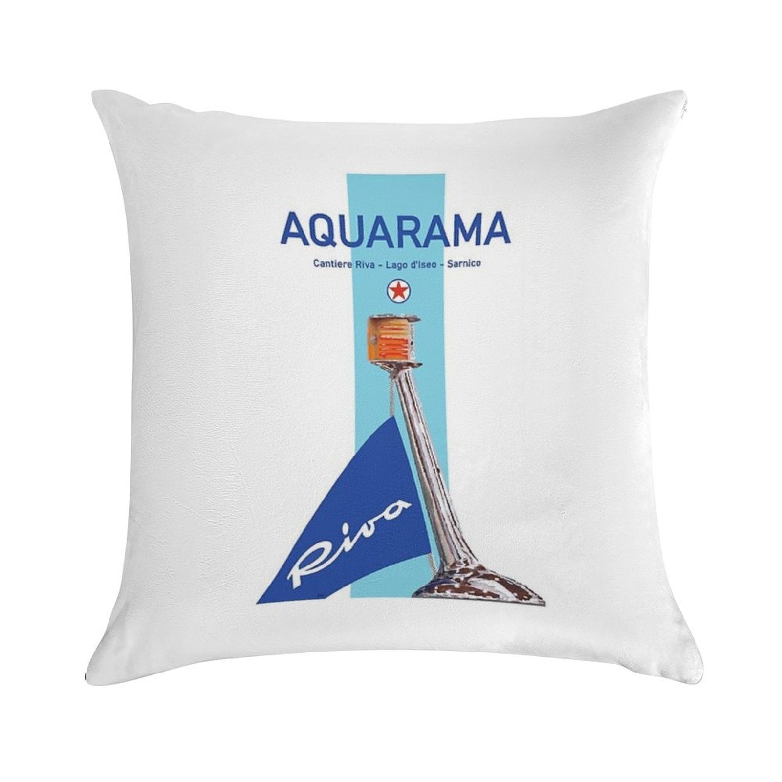 Riva Aquarama Italy Runabout Classic Yacht Soft Fade-Resistant Throw Pillow