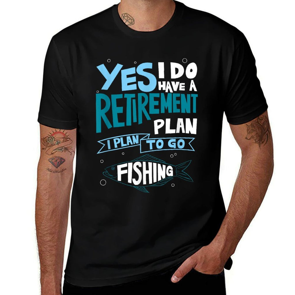 Fishing Retirement Plan Retired Gifts Grandpa  Tagless Design T-Shirt