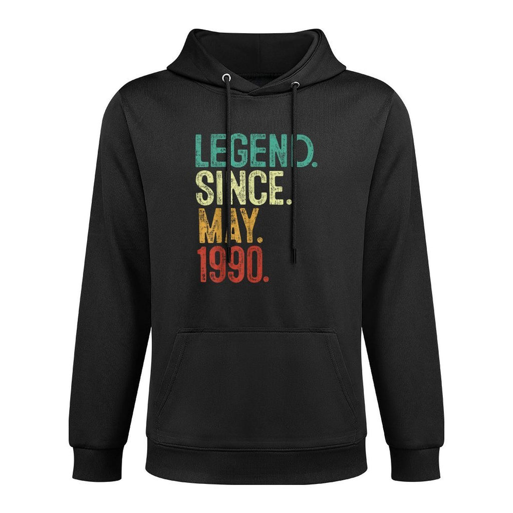 Legend 1990 35th Birthday Gifts for Men Women 35 Year Old Machine Washable Hoodie