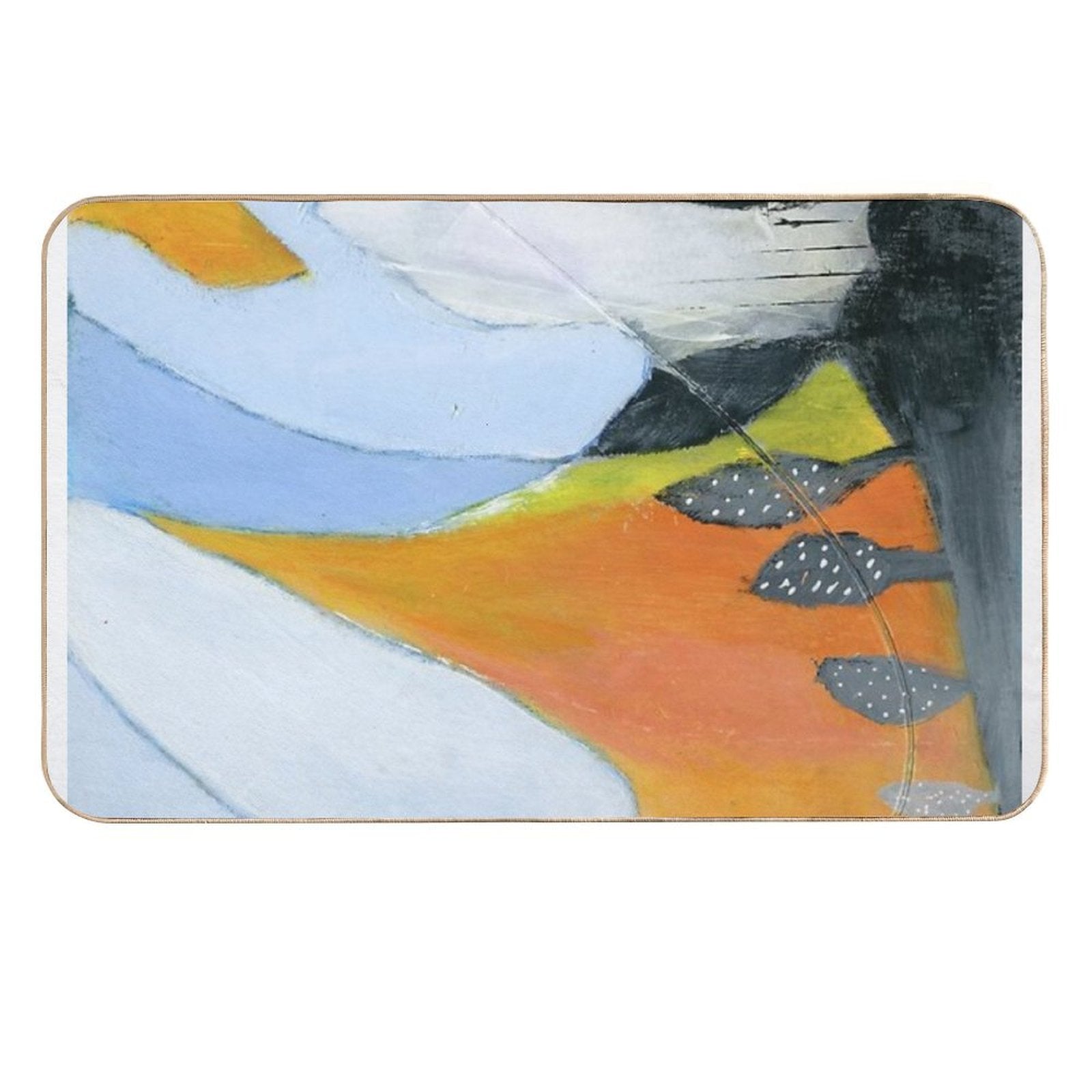 Bold Terrain Vivid Landscape  Fade-Resistant Bath Mat