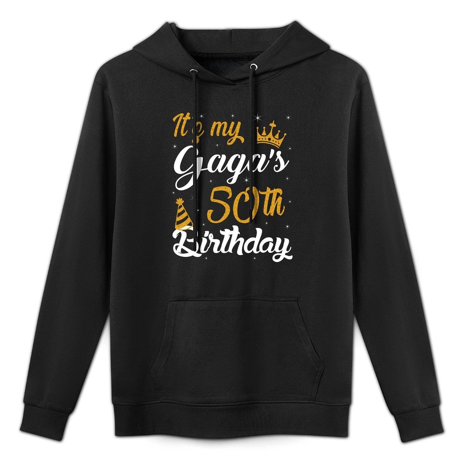 Happy It's My Gaga's 50th Birthday 1975 50 Years Old Cotton-Polyester Blend Hoodie