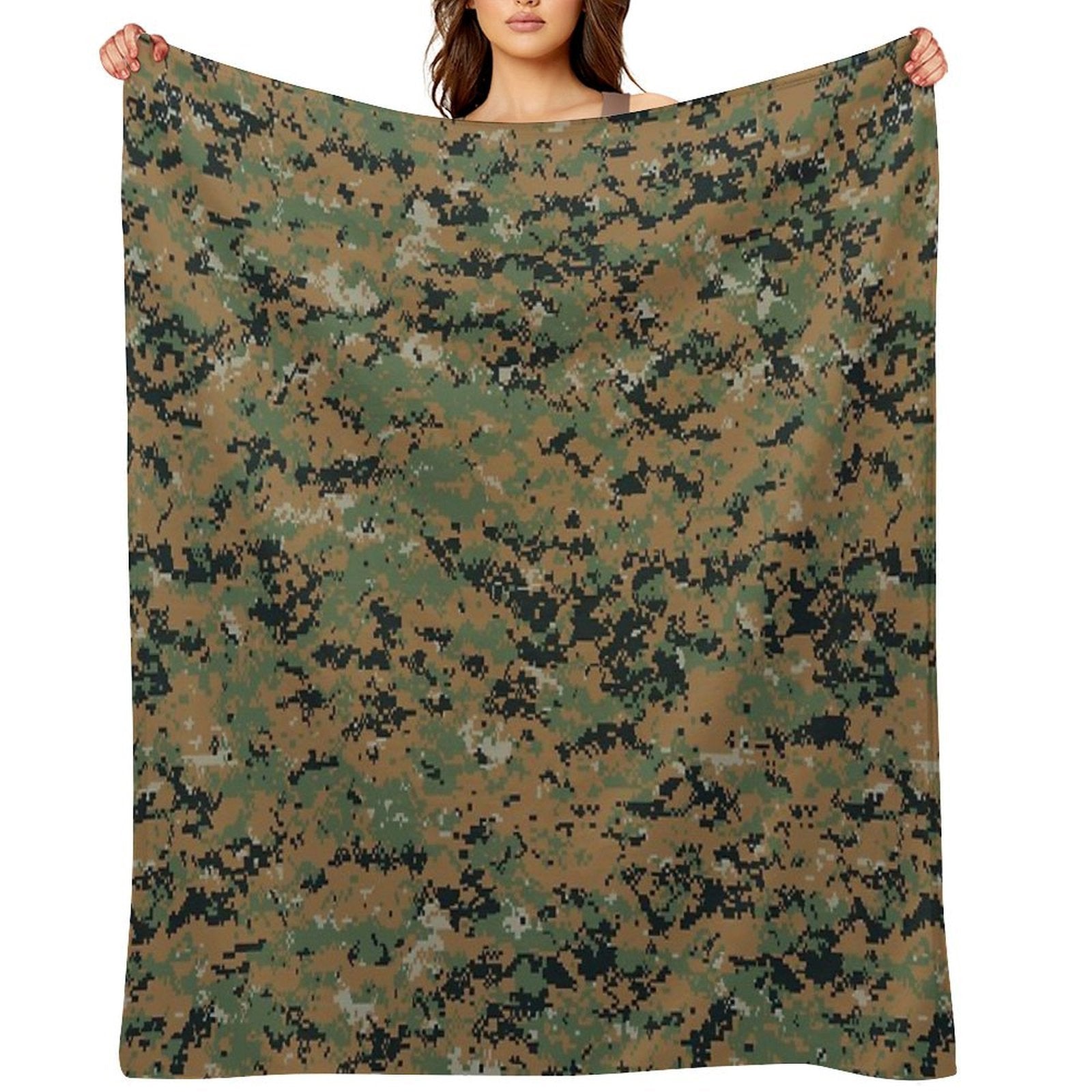Marpat Camo Quick-dry Throw Blanket