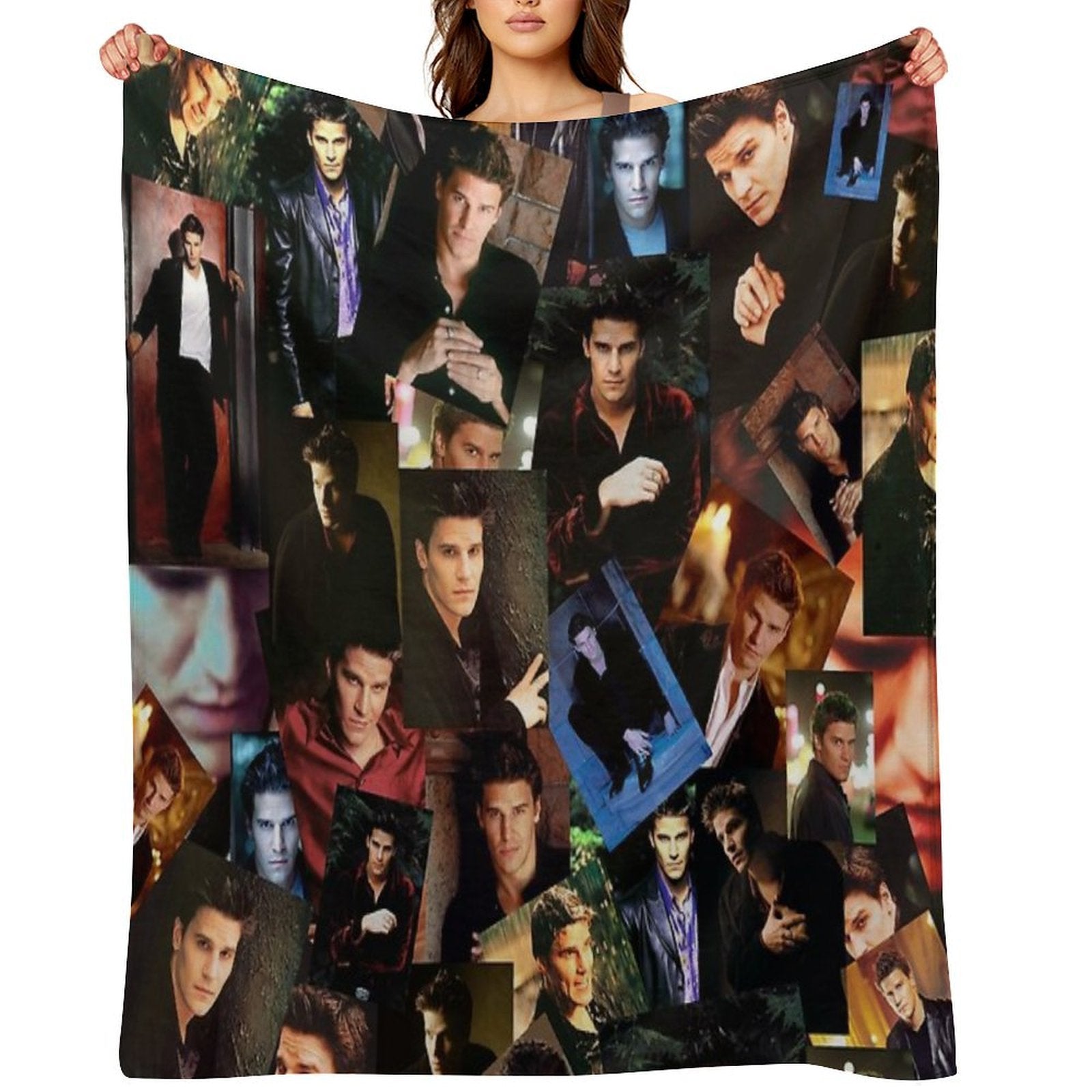 Angel Collage Shrink-resistant Throw Blanket