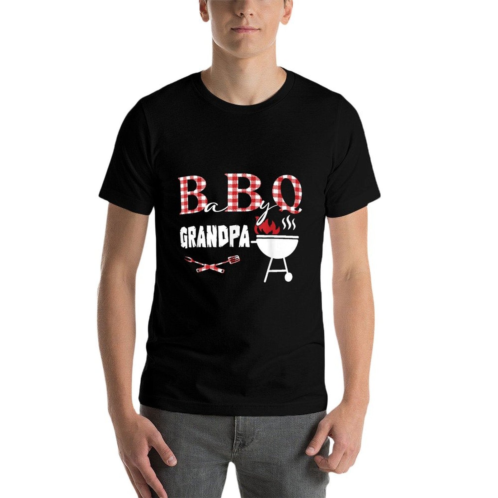 Baby BBQ Grandpa Shower Birthday Party Family Matching Comfortable T-Shirt
