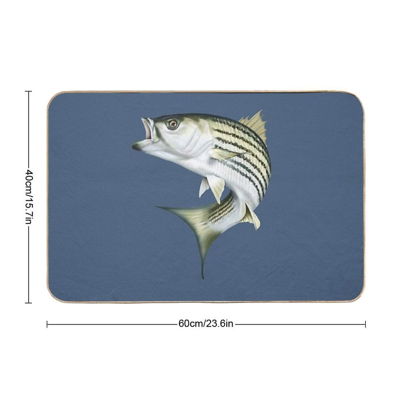 Striped Bass  Versatile Bath Mat