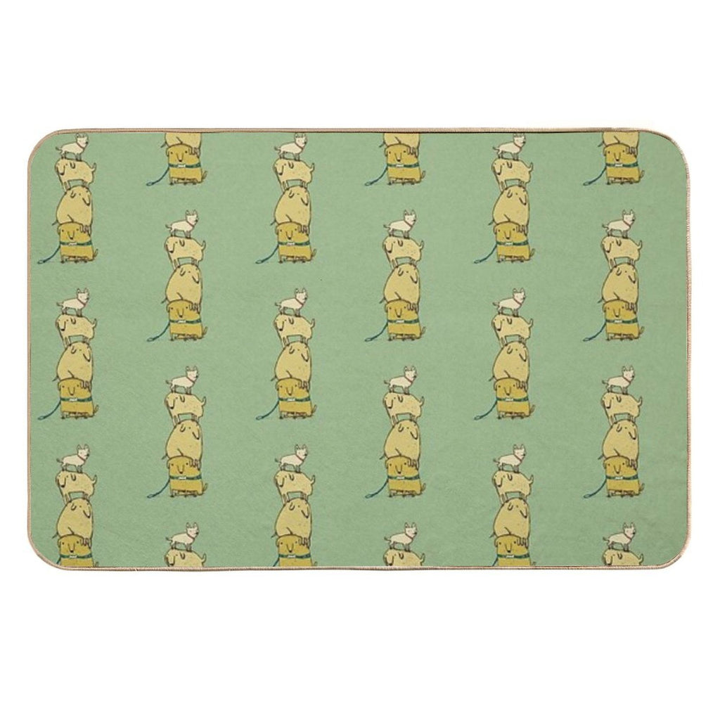 Puppy Totem  Easy Maintenance Bath Mat