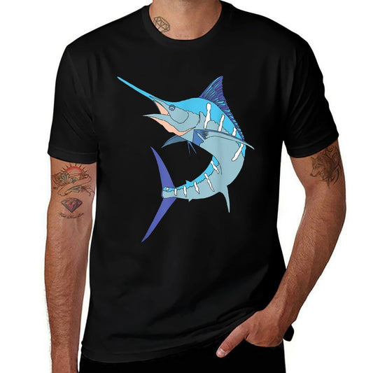 Swordfish Sport Fishing Marlin Sailfish Billfish Hobby  Cotton T-Shirt