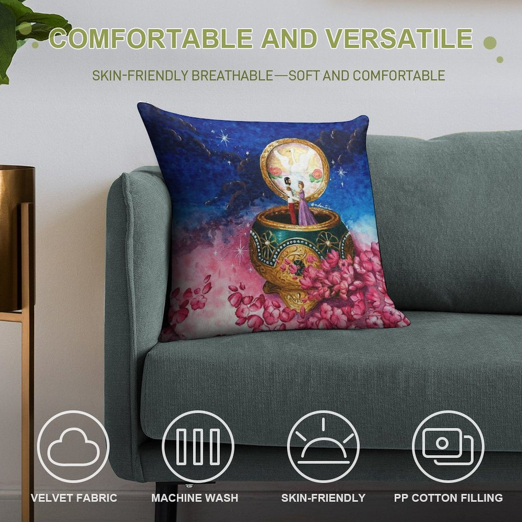 Anastasia Music Box Soft Anti-Pilling Throw Pillow