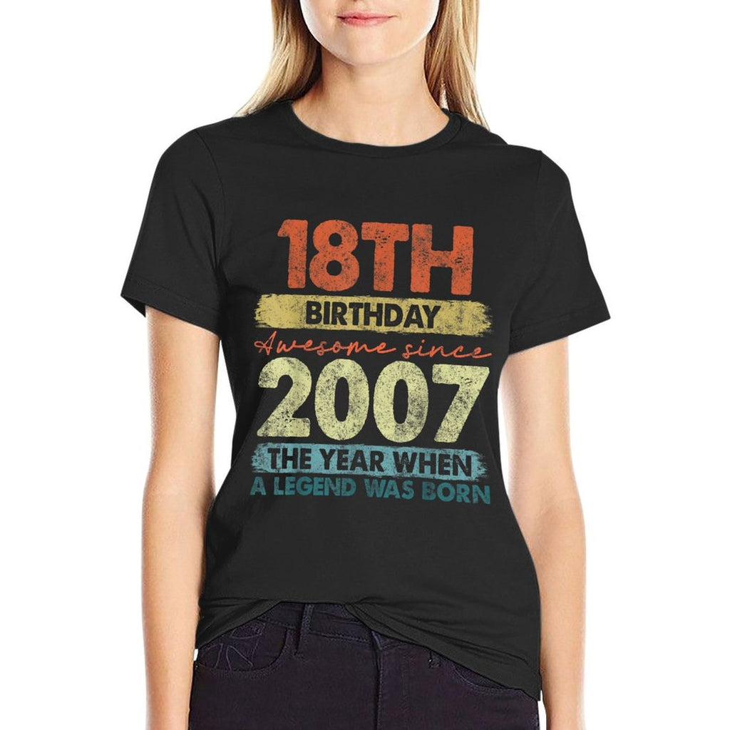 18 Year Old Gifts Vintage 2007 Limited Edition 18th Birthday  Soft T-Shirt