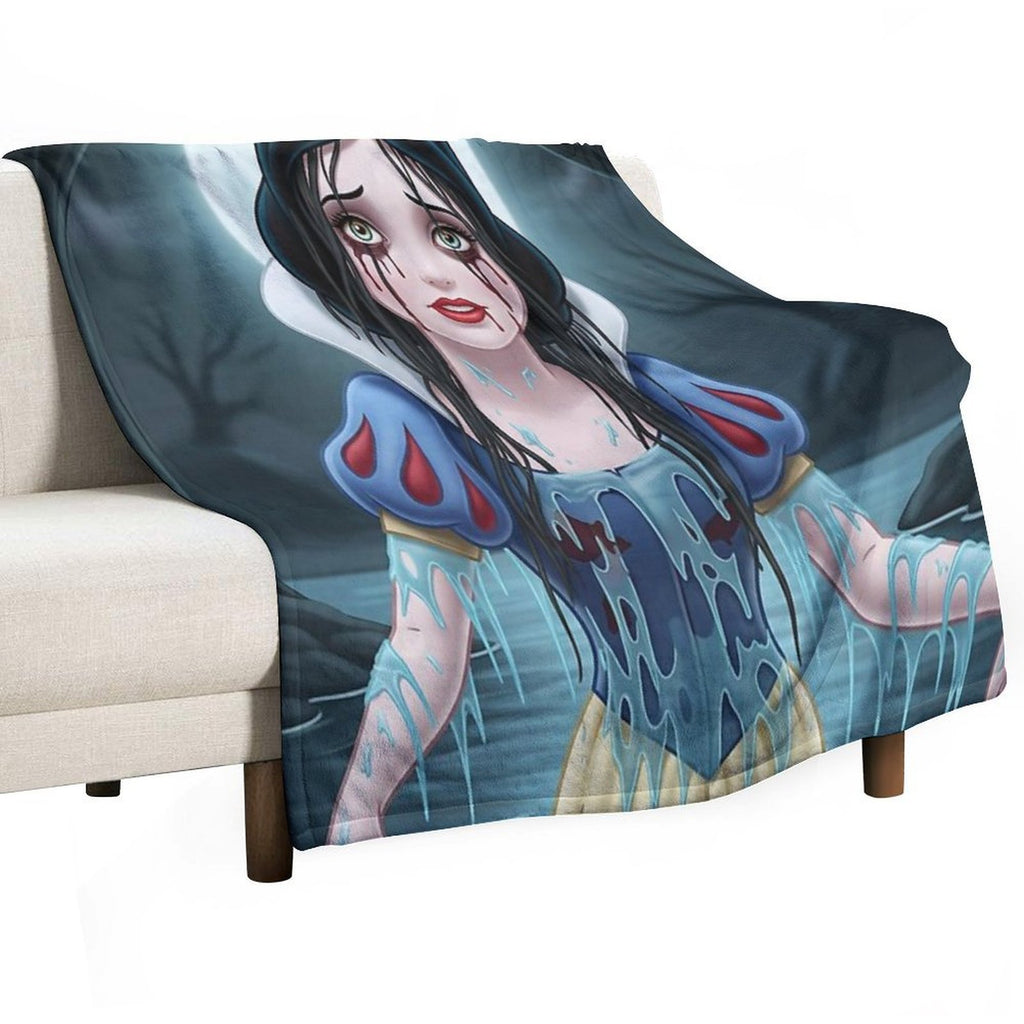 The Weeping Woman of The White Woods Travel-friendly Throw Blanket