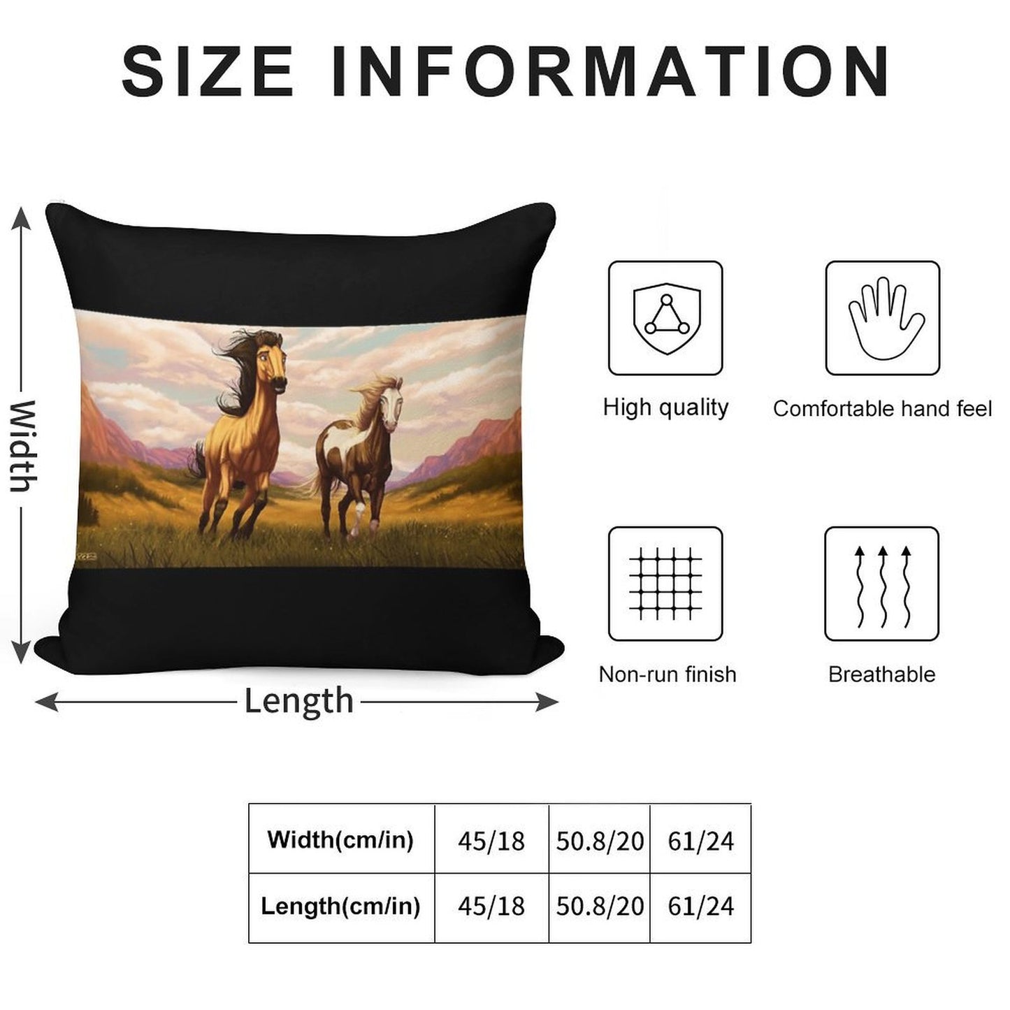 Spirit Stallion of The Cimarron Soft Style Accent Throw Pillow