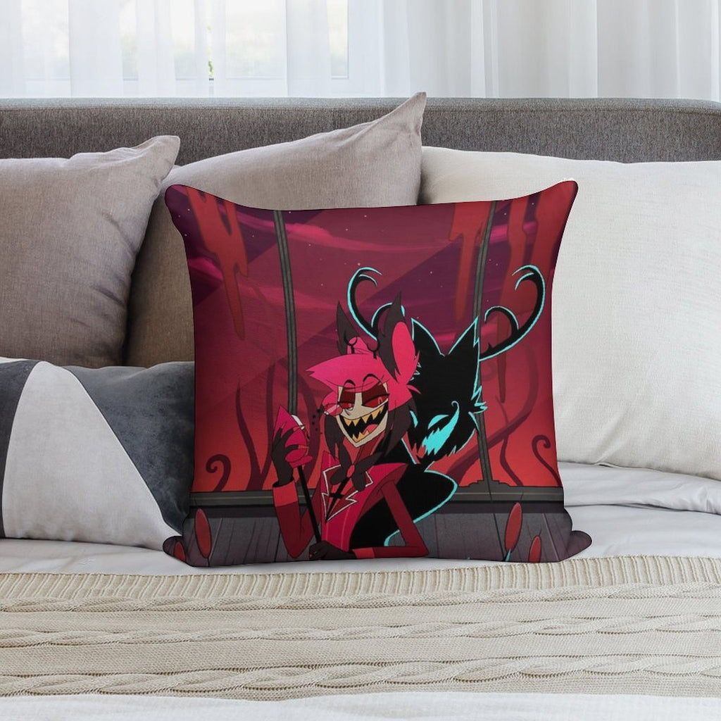 Alastor And His Shadow Soft Gift Ready Throw Pillow