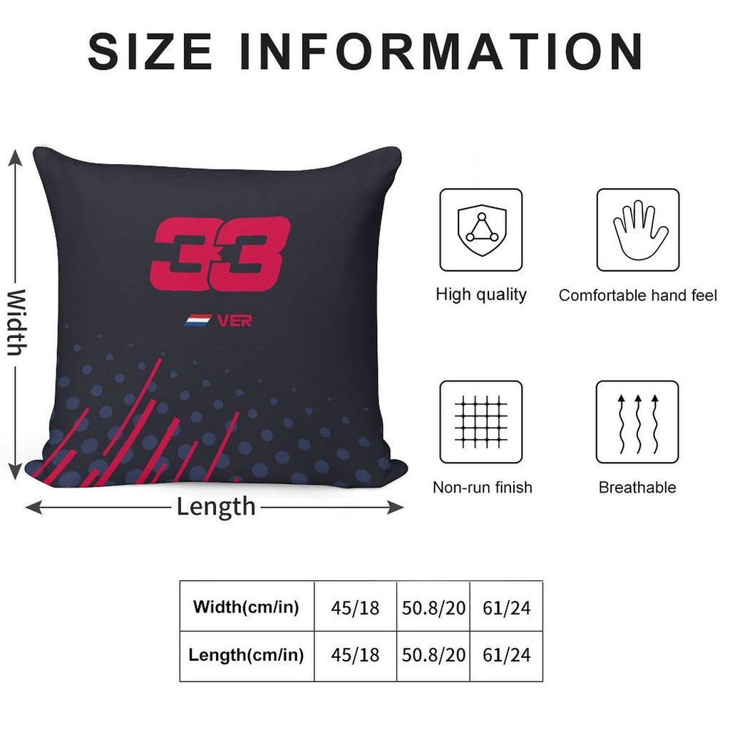 Max Verstappen Phone Case 2021 Soft Short Plush Fabric Throw Pillow