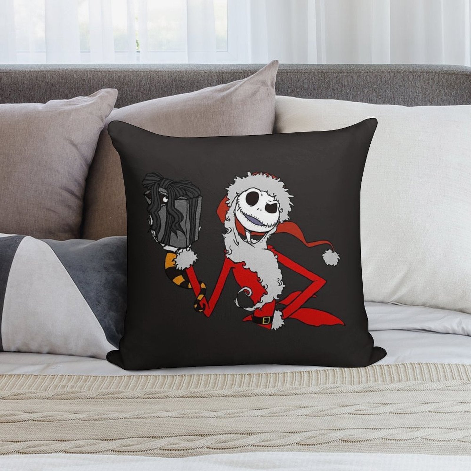 The Nightmare before Christmas Soft Shrink-Resistant Throw Pillow
