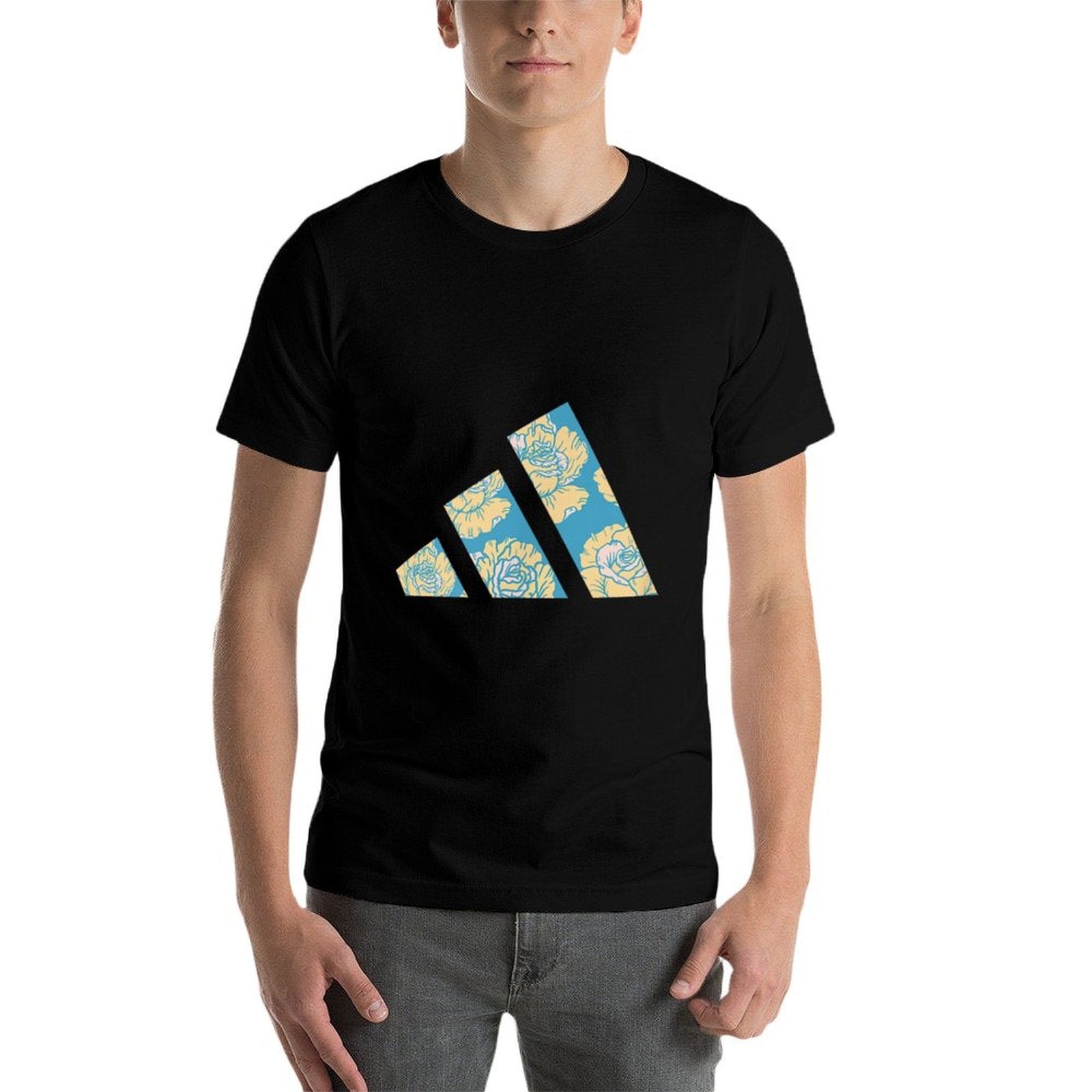 Adidas Badge of Sport Floral Three Bar Graphic  Durable T-Shirt
