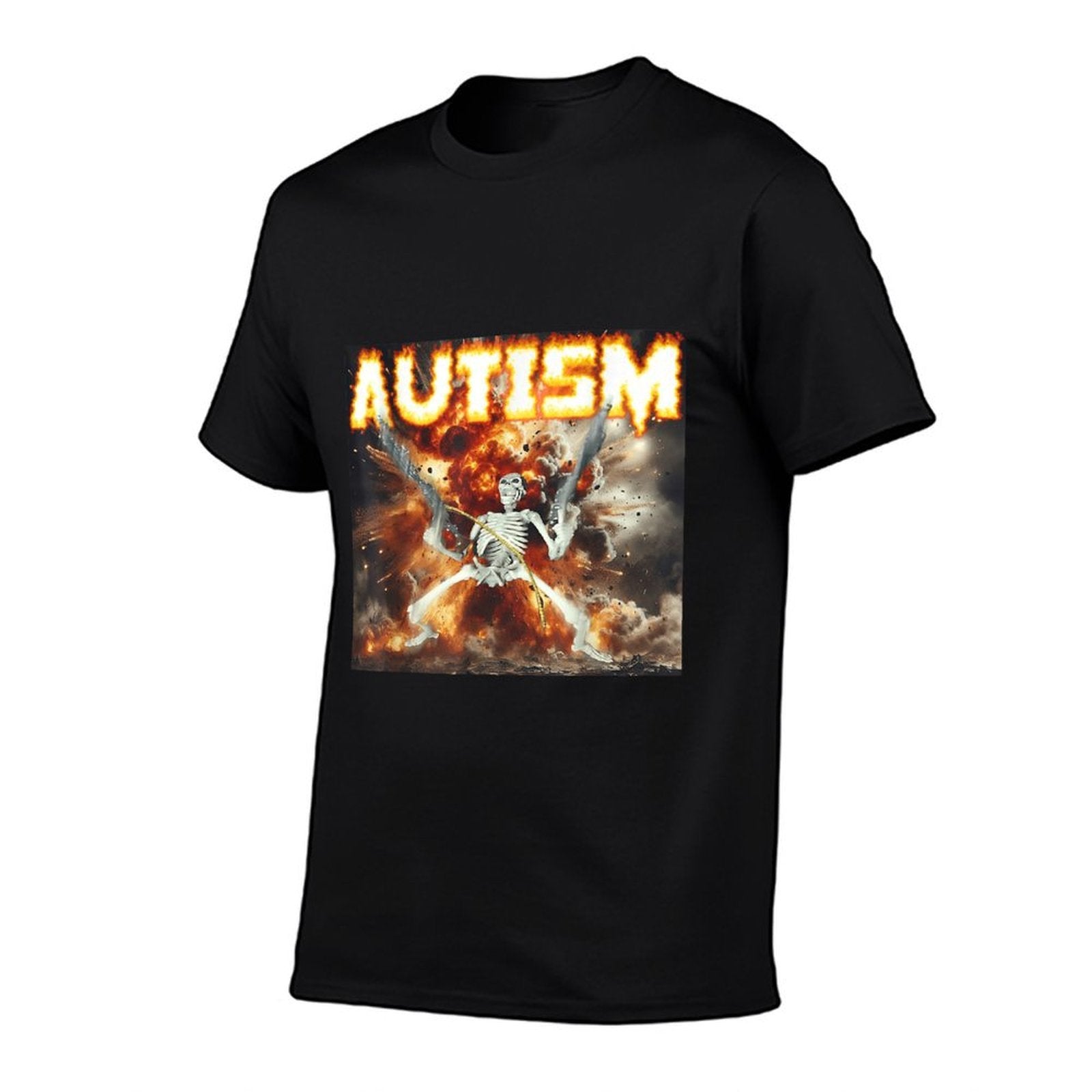 Autistic Funny Skeleton Autism Skeleton Meme Oddly  Classic T-Shirt