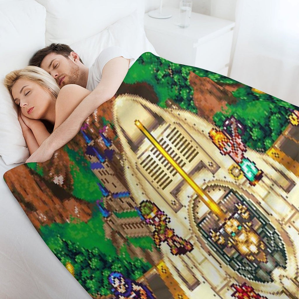 Chrono Trigger Epoch Eco-conscious Throw Blanket