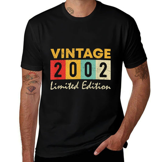 21 Years Old Vintage 2002 Limited Edition 21st Birthday  Wrinkle-resistant T-Shirt