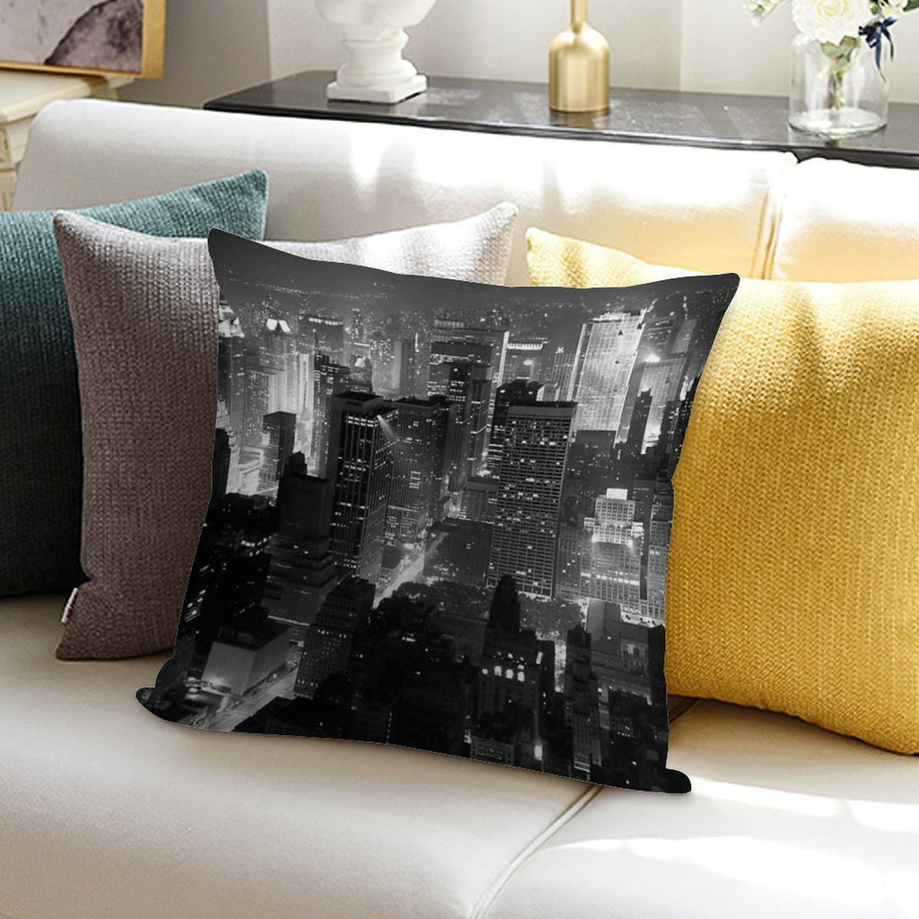 Sleepless In Manhattan Soft Gift Ready Throw Pillow