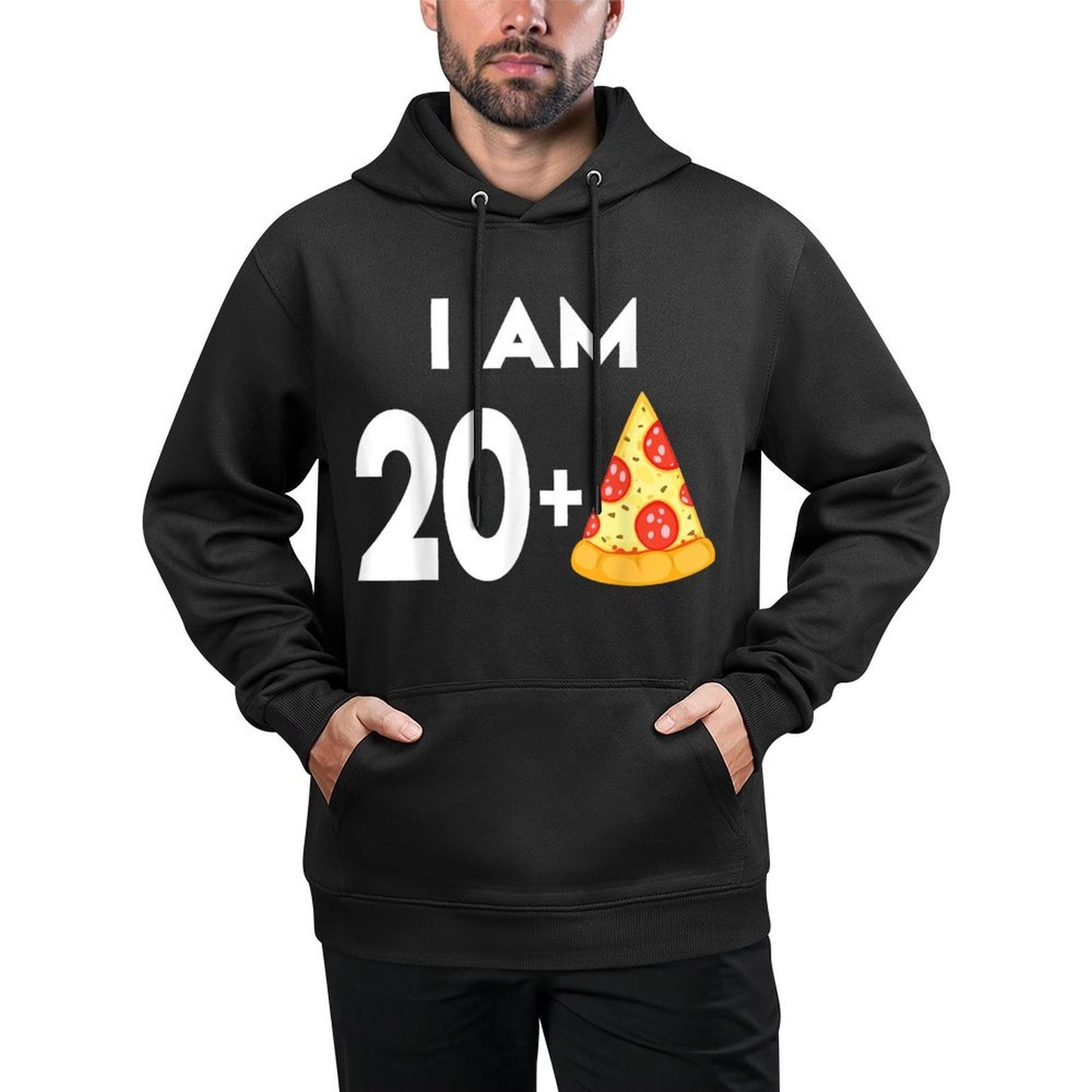 21 Years Old Pizza Gift 21st Birthday Shrink-Resistant Hoodie